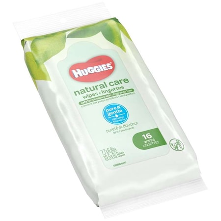 Huggies Huggies Natural Care Fragrance Free Travel Pack 16 Wipes, PK16 40706